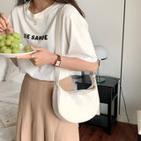 Zipper Women's Hobos Bag Soft PU Leather Women's Bag
