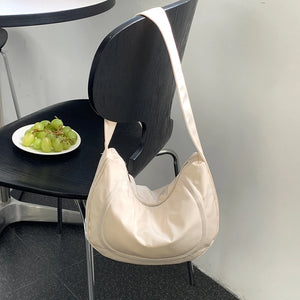 Nylon Hobos Bag Ladies Small Shoulder Bags with Zipper Top Handle Handbags