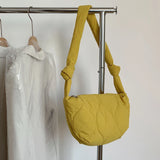 Women's Quilted Hobo Bag Crossbody Shoulder Bag with Knotted Straps