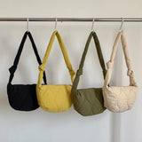 Women's Quilted Hobo Bag Crossbody Shoulder Bag with Knotted Straps