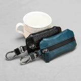 Leather Car Key Bag Waterproof Zipper Universal Key Set