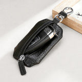 Leather Car Key Bag Waterproof Zipper Universal Key Set
