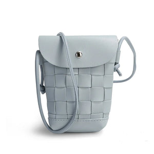 Mini Cross-body Shoulder Bag Women Woven Purse Phone Pouch