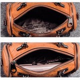 Flowers Pendant Handbag Women's Boston Bag Single Shoulder Bag