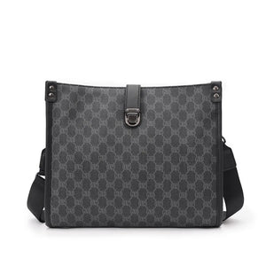 Men's Large Capacity Laptop Bag Waterproof Leather Shoulder Bag