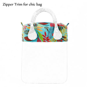 Microfiber Fabric Cloth Waterproof Trim With Zipper For O Bag Bag