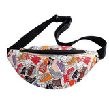 Leopard Print Waist Bag PU Leather Purse