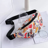 Leopard Print Waist Bag PU Leather Purse