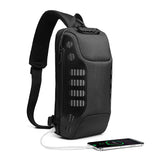High Anti-theft Shoulder Crossbody Chest Bag USB Sling Bag