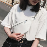 Fashion Waist Bag Fanny Pack PU Belt Purse Phone Key Pouch