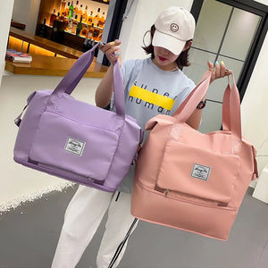 Nylon Foldable Travel Bag Large Waterproof Handbag