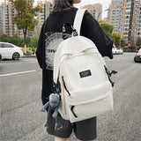 Nylon Women's Backpack Large School Bag Female Student Rucksack