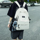 Nylon Women's Backpack Large School Bag Female Student Rucksack