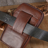 PU Leather Belt Bag Men Wear Belt Vertical Hanging Waist Wallet