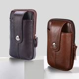PU Leather Belt Bag Men Wear Belt Vertical Hanging Waist Wallet