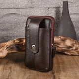 PU Leather Belt Bag Men Wear Belt Vertical Hanging Waist Wallet