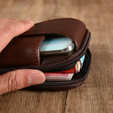 PU Leather Belt Bag Men Wear Belt Vertical Hanging Waist Wallet