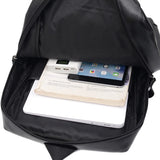 PU Leather Travel School Backpacks Women Men Casual Handbag Teenager Stude