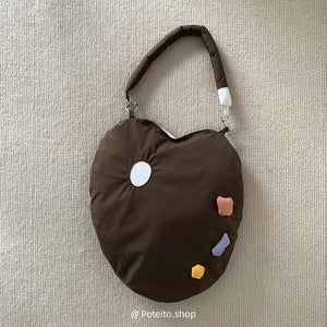 Quilted Feather Pattern Shoulder Bag for Women