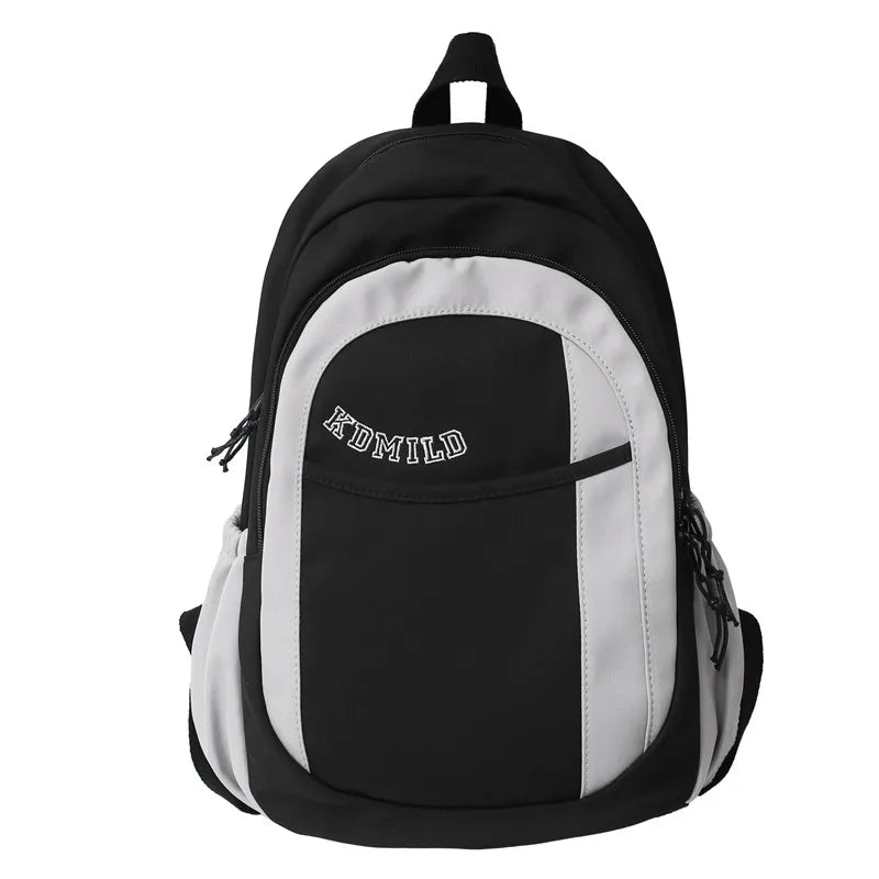 Patchwork Woman Backpack High Capacity Laptop Schoolbag For Teenage