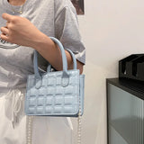 Plaid Pattern Shoulder Bags Women Crossbody Small Square Bag
