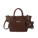 Pleated Tote with Handle High Capacity Shoulder Bag for Women