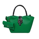 Pleated Tote High Capacity Shoulder Bag for Women