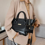 Pleated Tote with Handle High Capacity Shoulder Bag for Women