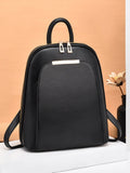 Real Cow Leather Silver Women Backpack Girls Book Bag