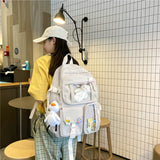 Preppy Lovely Waterproof Candy Colors Backpack for Women