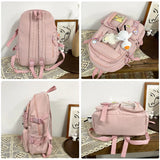 Preppy Lovely Waterproof Candy Colors Backpack for Women