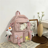 Preppy Lovely Waterproof Candy Colors Backpack for Women