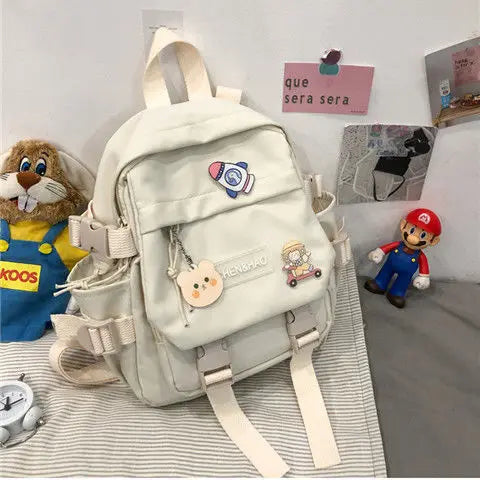 Preppy Style Student School Bags Women Backpack