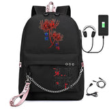 Tokyo Ghoul Bag USB Charging School Bag Ladies Travel Laptop Backpack