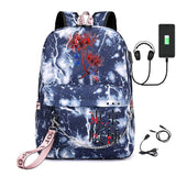 Tokyo Ghoul Bag USB Charging School Bag Ladies Travel Laptop Backpack