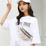 Colorful Waist Bag Girls Fanny Pack Travel Mobile Phone Pouch Purse
