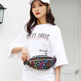 Colorful Waist Bag Girls Fanny Pack Travel Mobile Phone Pouch Purse
