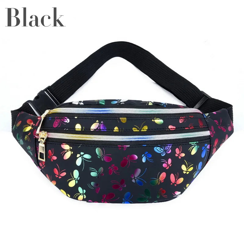 Colorful Waist Bag Girls Fanny Pack Travel Mobile Phone Pouch Purse