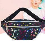 Colorful Women Fanny Pack Kids Bum Bag Travel Mobile Phone Pouch Purse