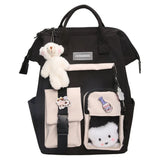 Purple Waterproof Backpack Women Candy Colors Fancy High School Bags Teenage Gir