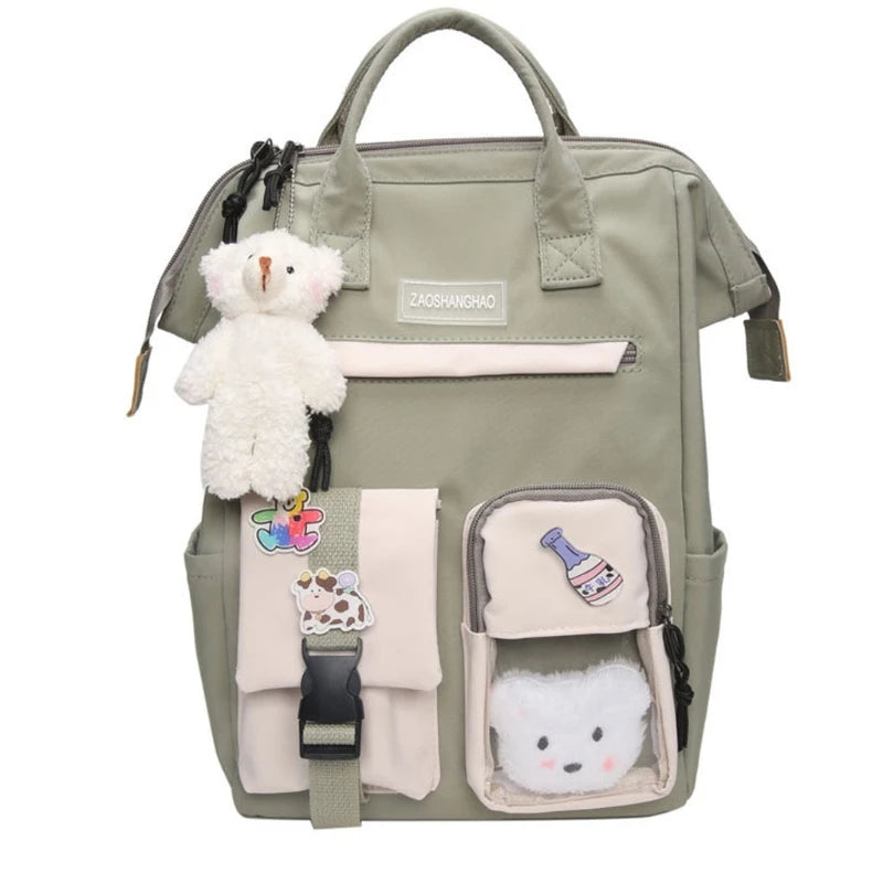 Purple Waterproof Backpack for Teenage Girl Travel Rucksack