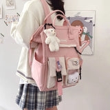 Purple Waterproof Backpack for Teenage Girl Travel Rucksack