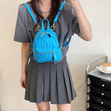 Quilted Mini Women Backpack Small Travel Bagpack Teenager Girls Bags