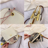 Mini Messenger Bag Women's Cow Leather Phone Purse