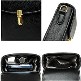 Cowhide Leather Women's Mini Messenger Bag Phone Purse Small Shoulder Bag