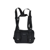 Plaid Techwear Vest Chest Bag Street Waist Backpack