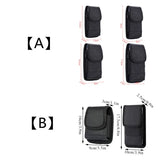 Retro Men Phone Pouch Classic Belt Bag Hanging Waist Storage Belt Clip Pouch