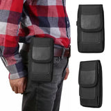 Retro Men Phone Pouch Classic Belt Bag Hanging Waist Storage Belt Clip Pouch