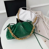 Vintage Women Dumplings Messenger Bag Chain Cloud Female Crossbody Shoulder Bag
