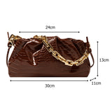 Vintage Women Dumplings Messenger Bag Chain Cloud Female Crossbody Shoulder Bag